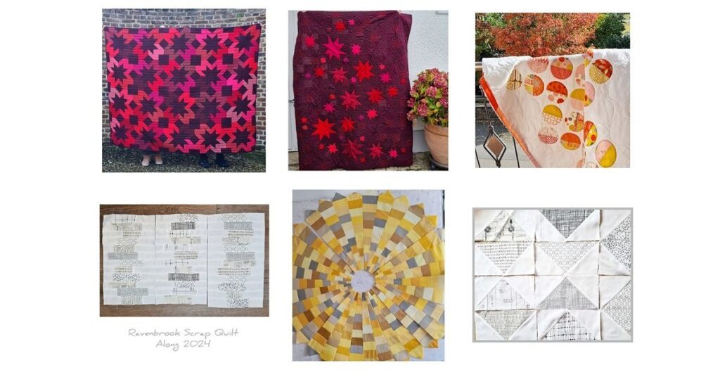 Rote und helle Quilts aus dem Jahr 2024